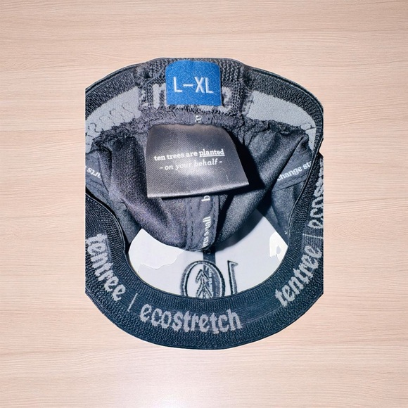 Tentree 10 Logo Thicket Hi Rise Black Hat Cap Adult Size L/XL - Picture 4 of 5